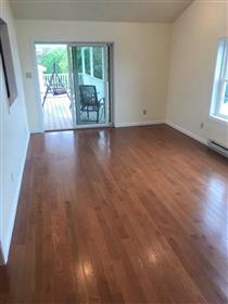 Hardwood flooring - door heading towards deck: 