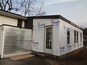 Removed all windows in roof and walls.  Replaced with new energy efficient windows.: 