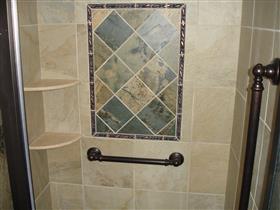 After - Shower (Picture Frame Tile): 