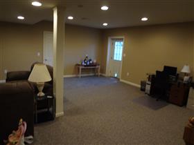*After* - Drywall ceiling with recessed lights.: 