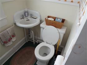 Before sink and toilet area: 