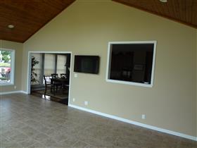*AFTER* Inside Sunroom wall to existing house.: 