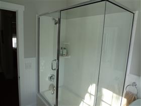 After tub/shower glass enclosure: 