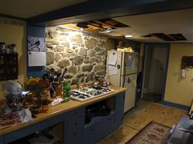 *Before - Stone wall section*: 