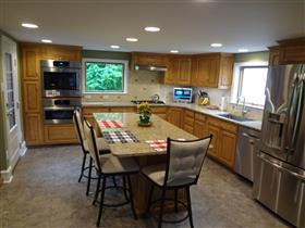 Main kitchen area complete: 