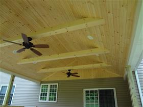 Tongue & Groove Beadboard Ceiling: 