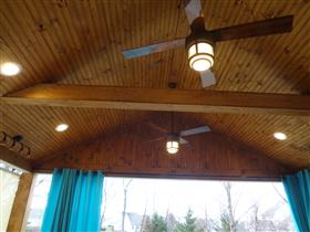 Finished ceiling: 