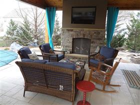 Sit on the comfy furniture by the fire and enjoy a show!!: 