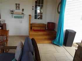New steps leading into house: 